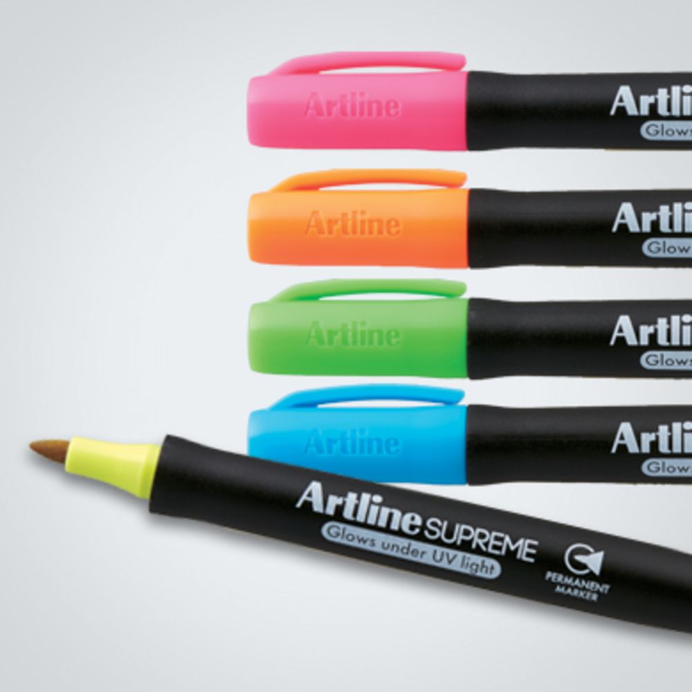 Permanent marker ARTLINE Supreme, corp plastic, varf rotund 1.0mm - 4 culori/set_1