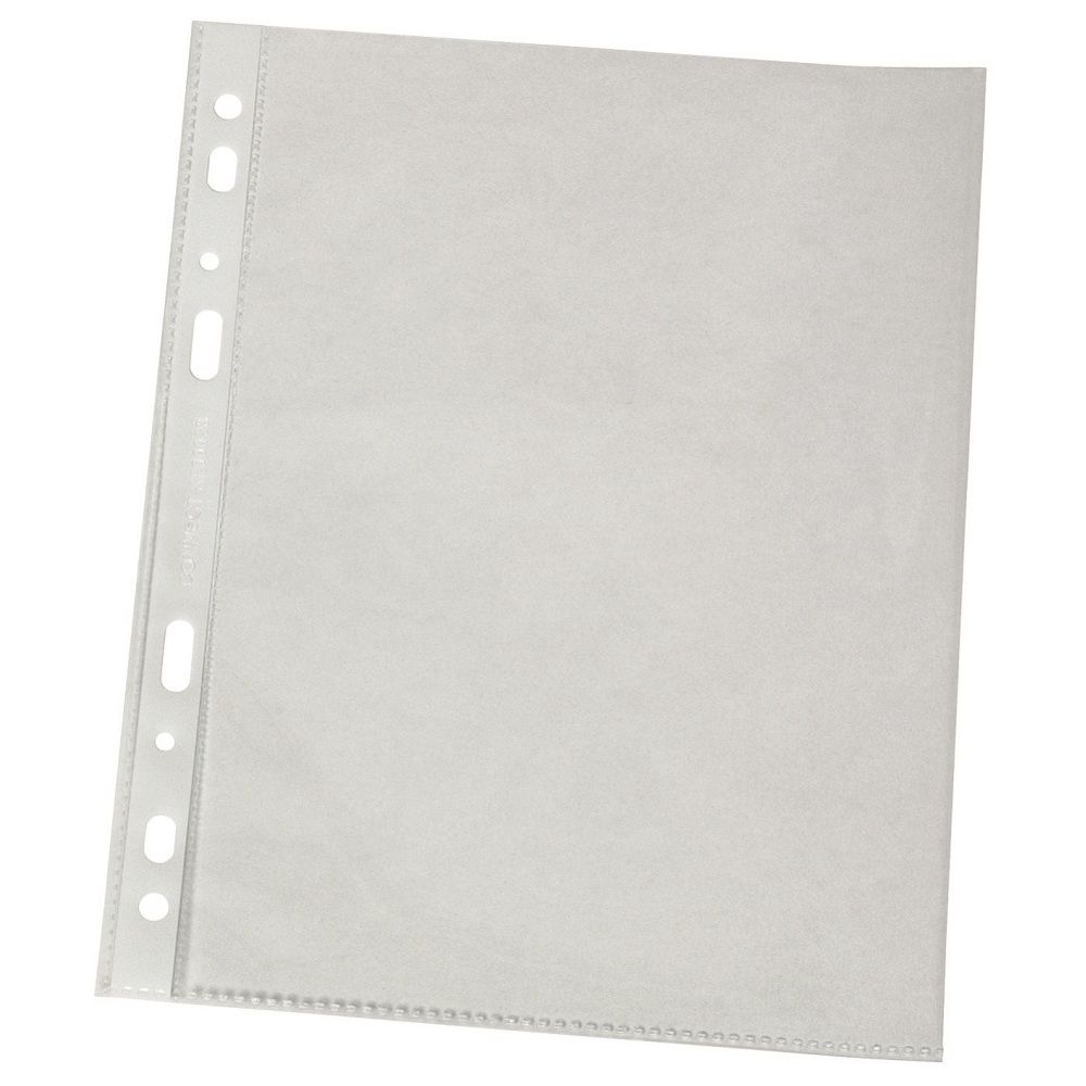 Folie protectie pentru documente, 120 microni, 100folii/set, Q-Connect - transparenta_1