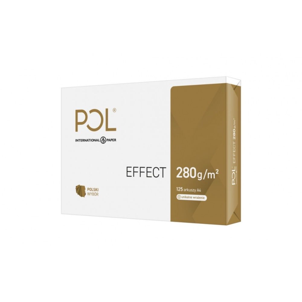 Carton A4, satinat, IP POL Effect, clasa A++, 168CIE, 280 gr./mp, 125 coli/top - alb_1