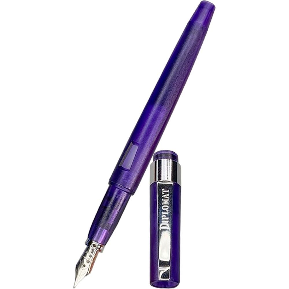 Stilou DIPLOMAT Magnum, cu penita F, din otel inoxidabil - demo purple_1