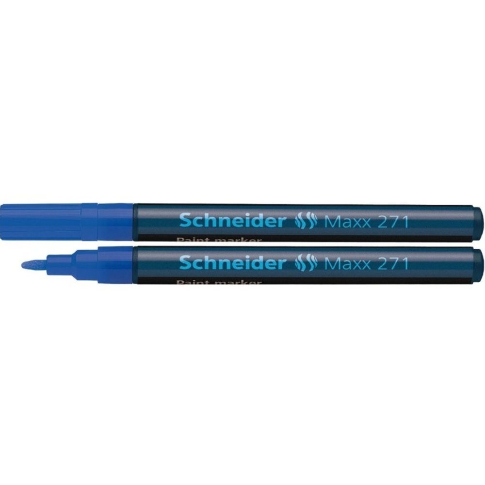 Marker cu vopsea SCHNEIDER Maxx 271, varf rotund 1-2mm - albastru_1