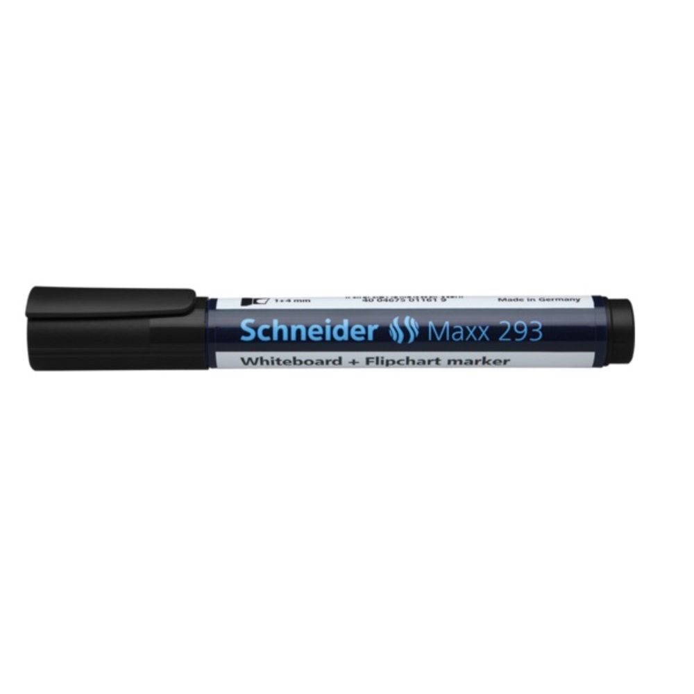 Marker SCHNEIDER Maxx 293, pentru tabla de scris+flipchart, varf tesit 2-5mm - negru_1