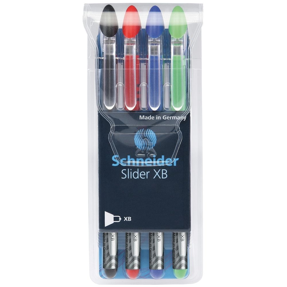 Pix SCHNEIDER Slider Basic XB, rubber grip, 4 culori/set - (N,R,A,V)_1