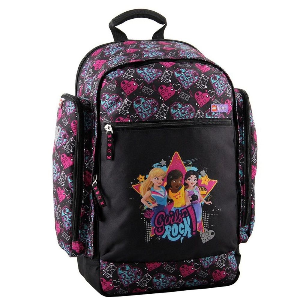 Ghiozdan scoala Venture LEGO Core Line - design Friends Girls Rock_1