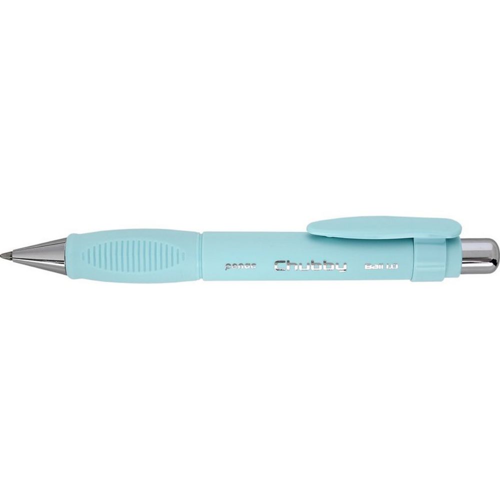 Pix PENAC Chubby, rubber grip, 1.0mm, varf metalic, corp sky blue - scriere albastra_1