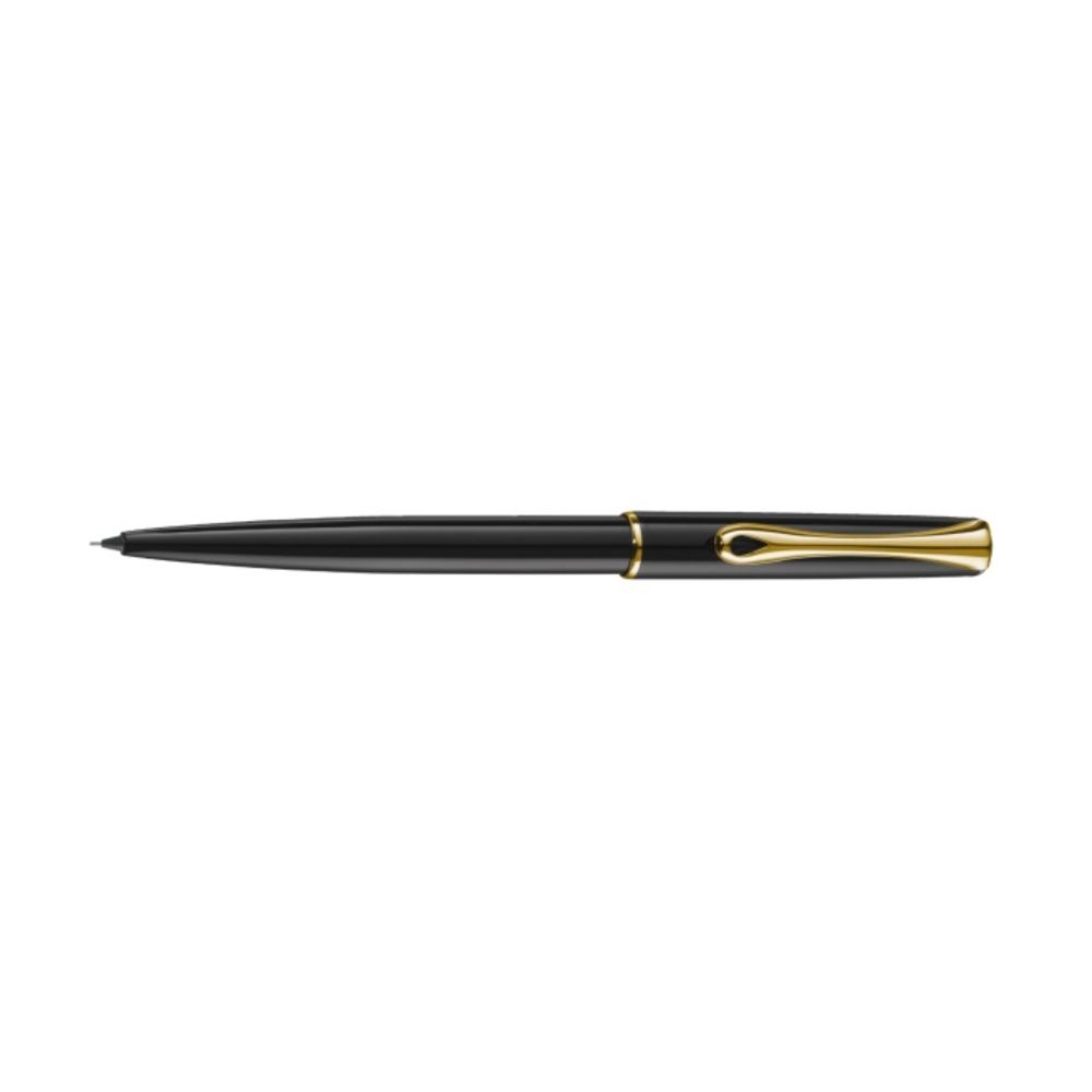 Creion mecanic 0.5mm Diplomat Traveller - black lacquer gold_1