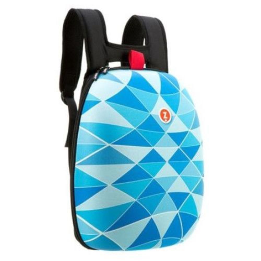 Rucsac ZIPIT Shell - triunghiuri albastre_1