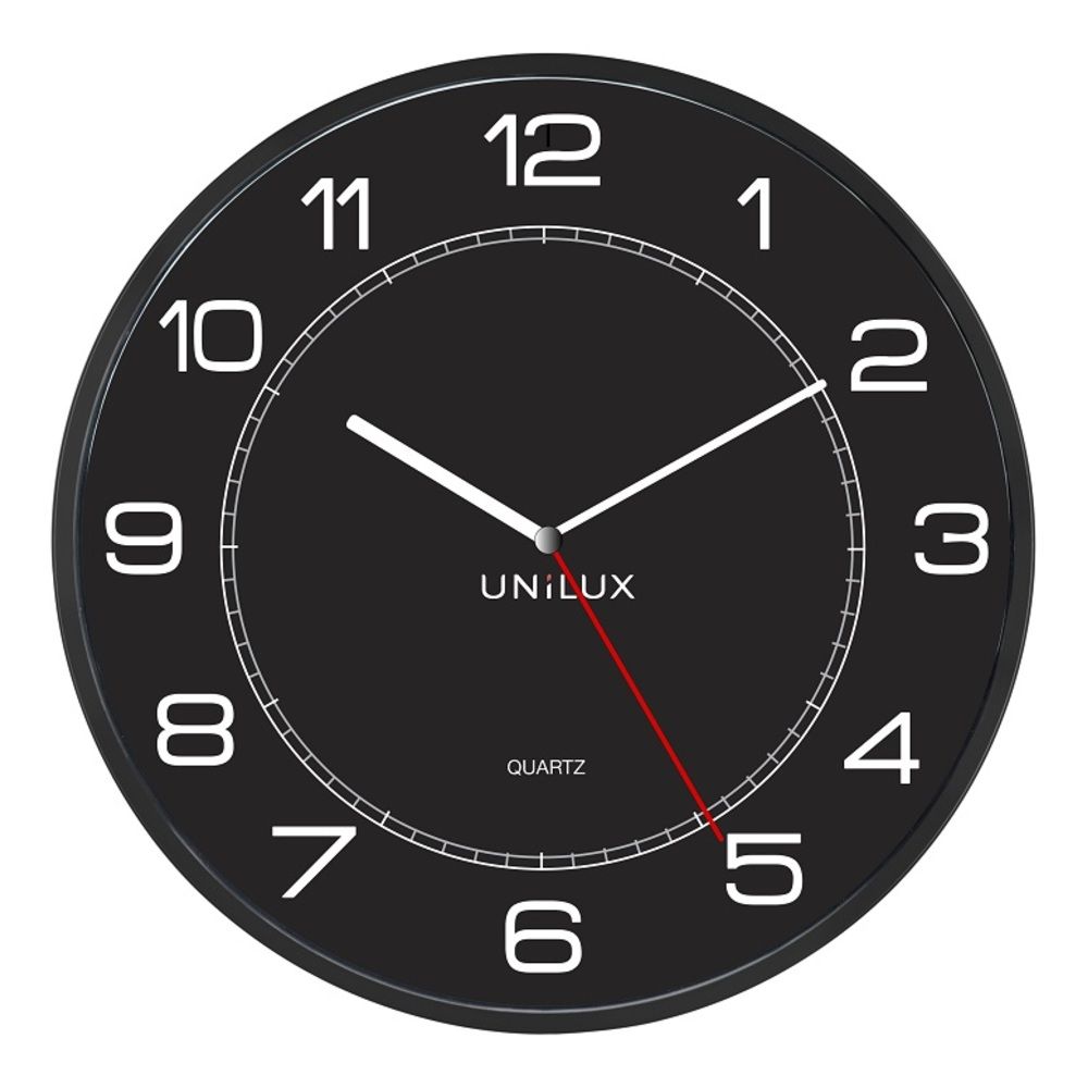 Ceas de perete UNILUX Mega - negru_1