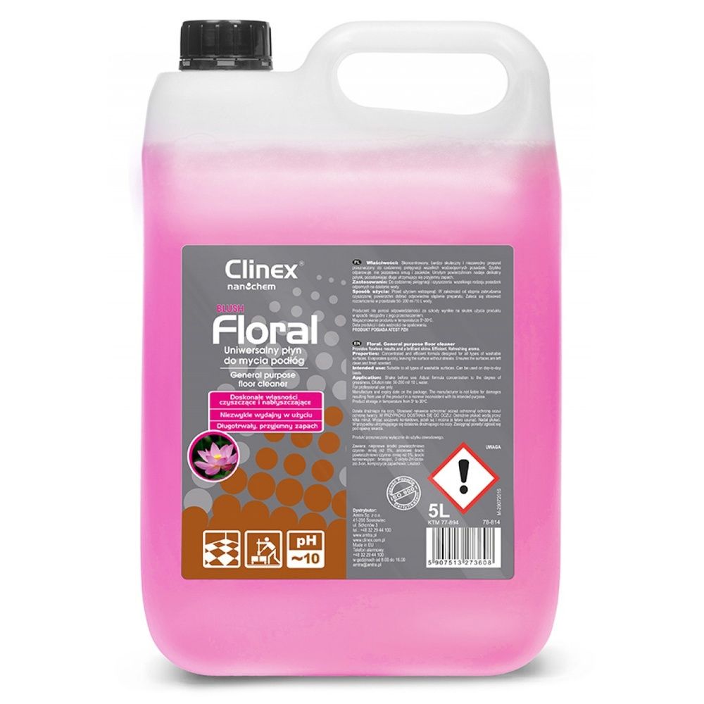 CLINEX Floral Blush, 5 litri, detergent lichid pentru curatarea pardoselilor_1