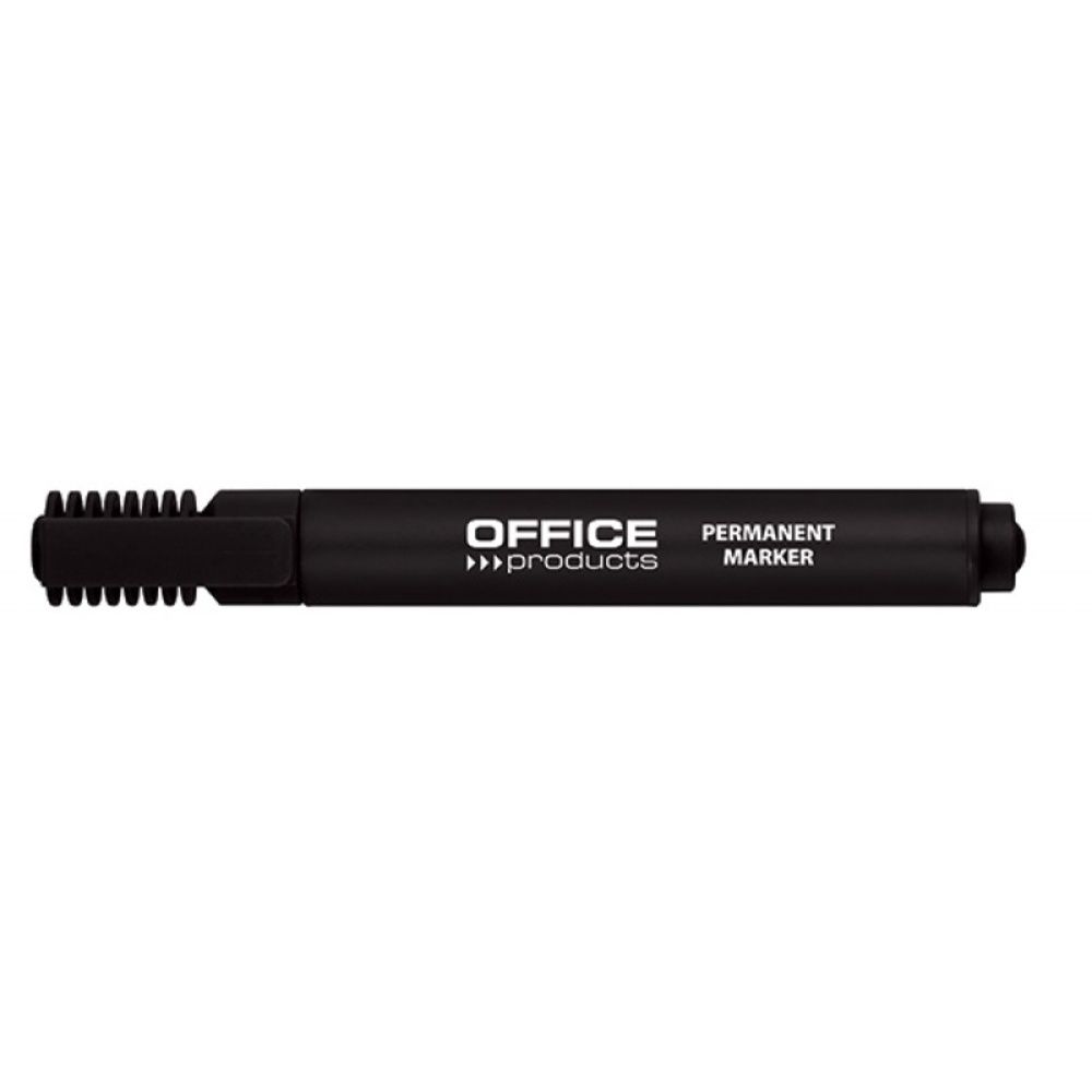 Permanent marker, varf tesit 1-5mm, corp plastic, Office Products - negru_1