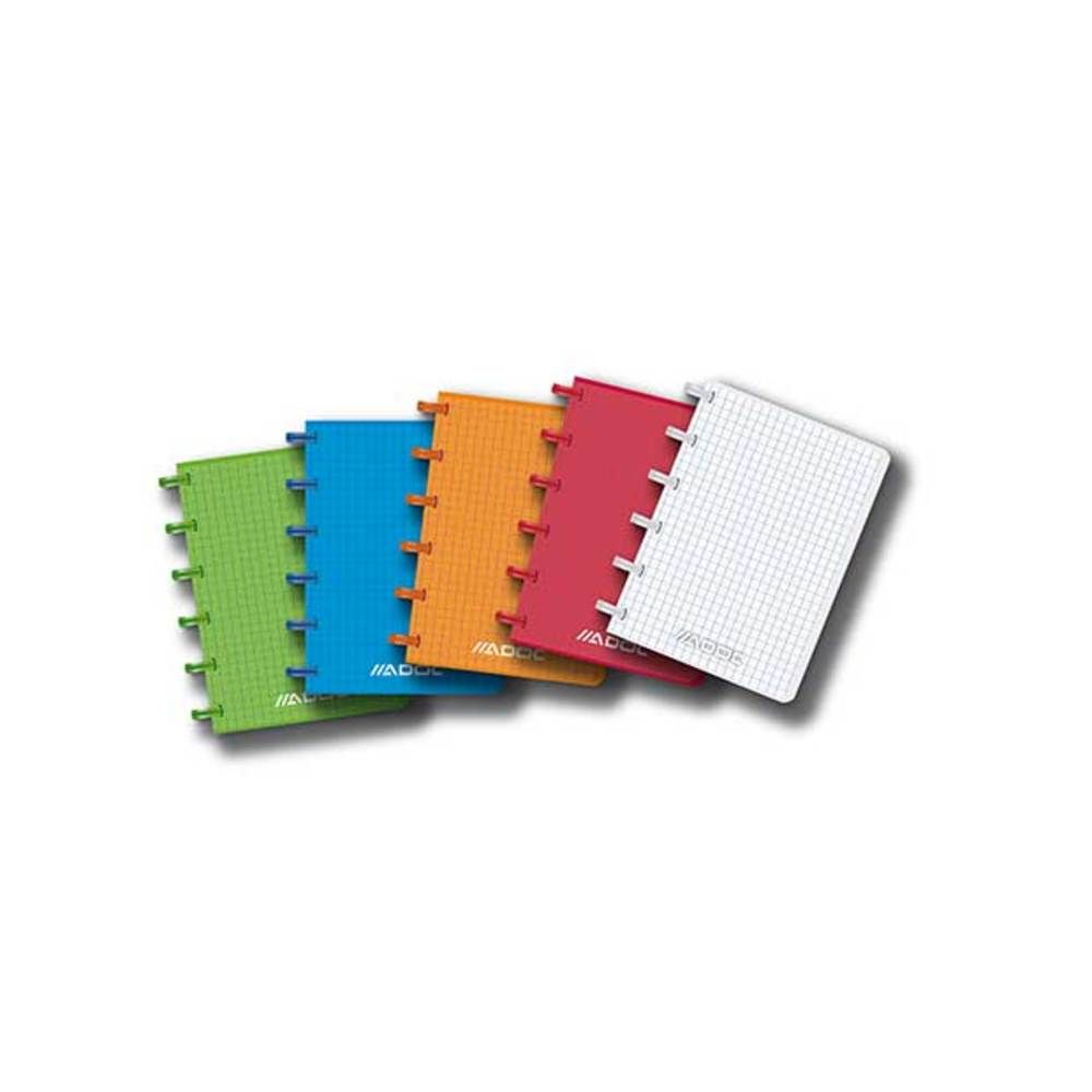 Caiet A6, 72 file - 90g/mp, coperta PP transparent color, AURORA Adoc - matematica_1