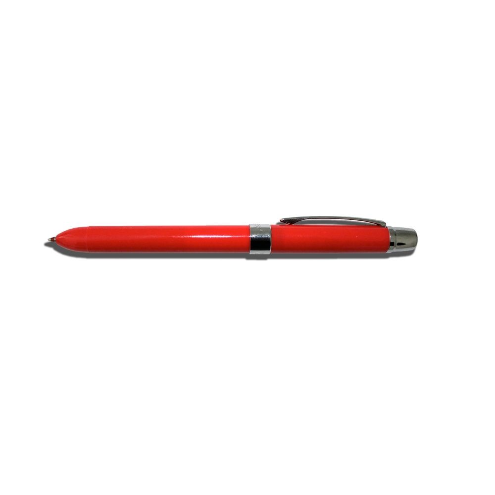 Pix multifunctional PENAC Ele-001 opaque, doua culori + creion mecanic 0.5mm, in cutie cadou - rosu_1