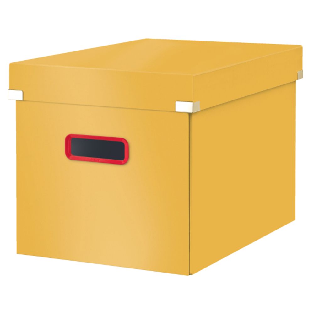 Cutie depozitare LEITZ Cosy Click & Store, carton laminat, pliabila, cu capac si maner, 32x31x36 cm,_1