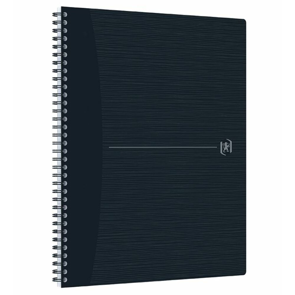 Caiet cu spirala A4+, OXFORD Origins, 70 file-90g/mp, Scribzee, coperta PP - dictando - negru_1